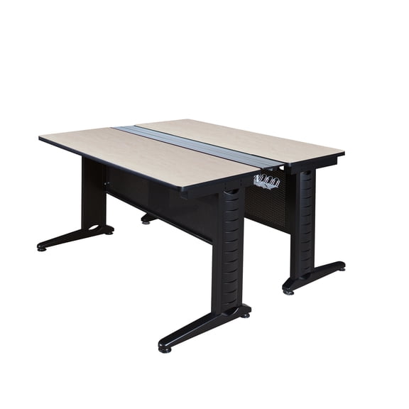 Romig Forge+ 48 x 58 in. 2 Person Bench Workstation Desk- Maple