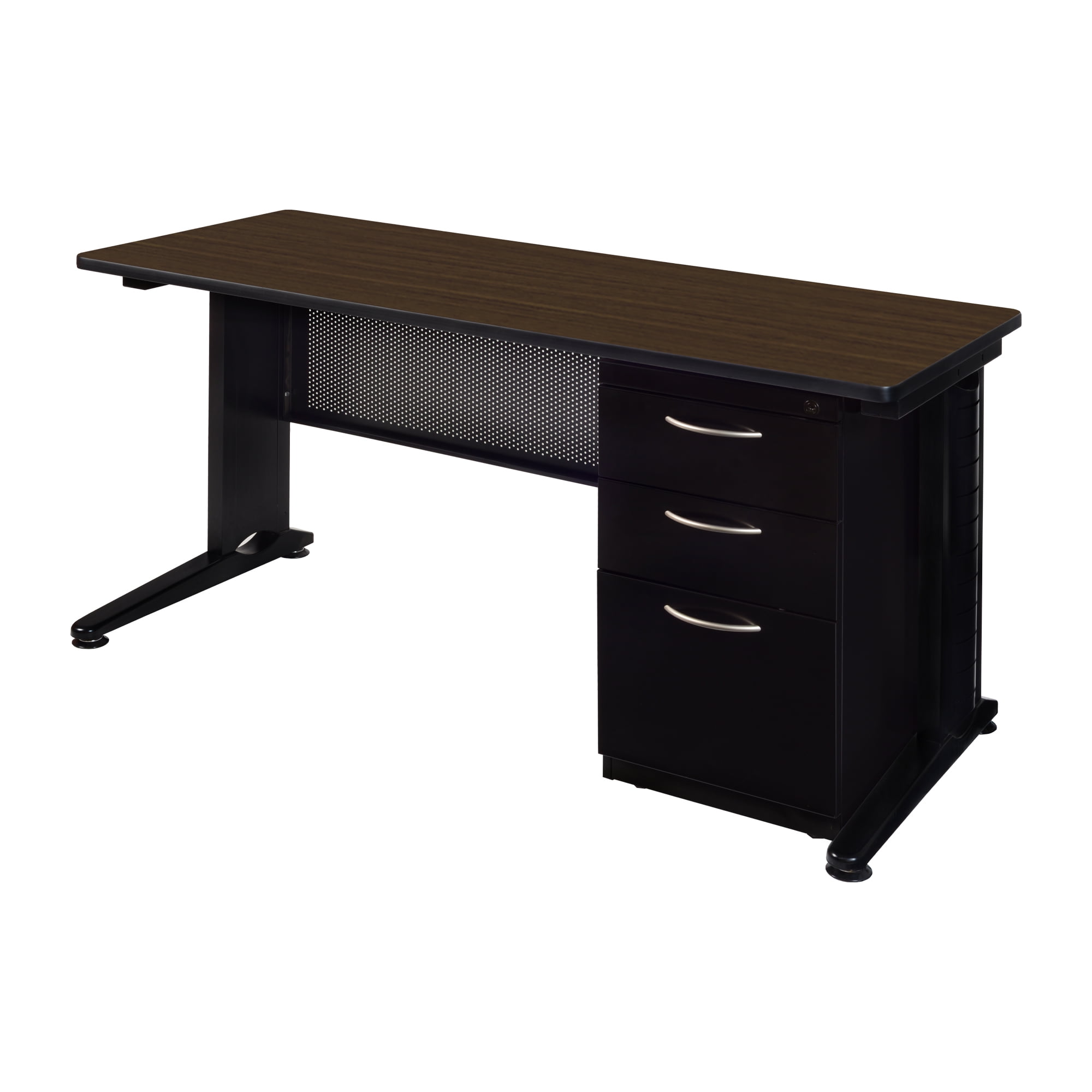 Romig Forge+ 66 x 24 Teachers Desk with Single Pedestal Drawer Unit ...