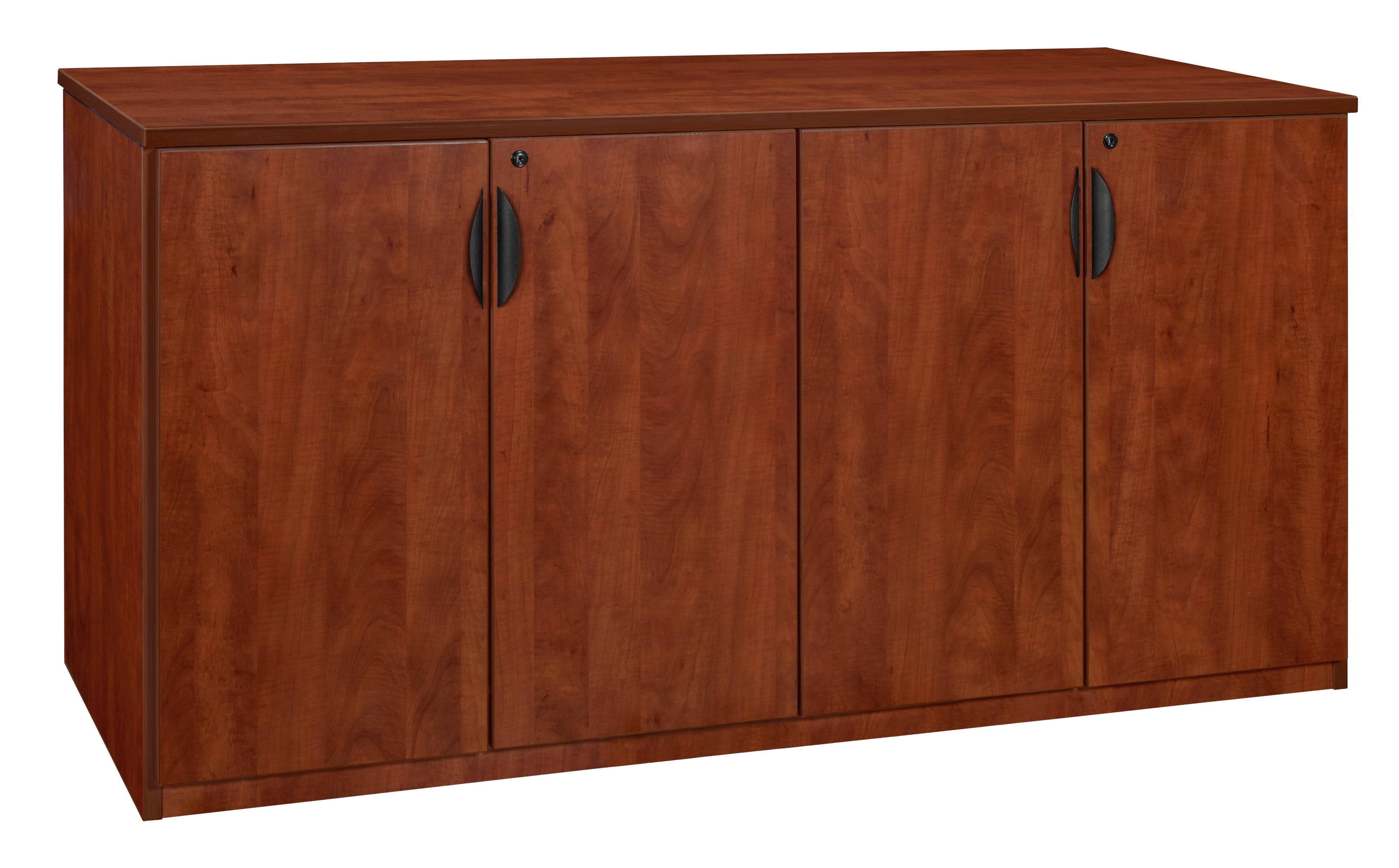 Cherry Melamine Laminate 72" Ergonomic Storage Cabinet with Locks
