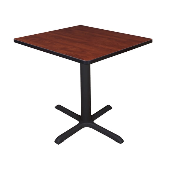 Romig Pillar Small 30 in. Square X-Base Breakroom Table- Cherry