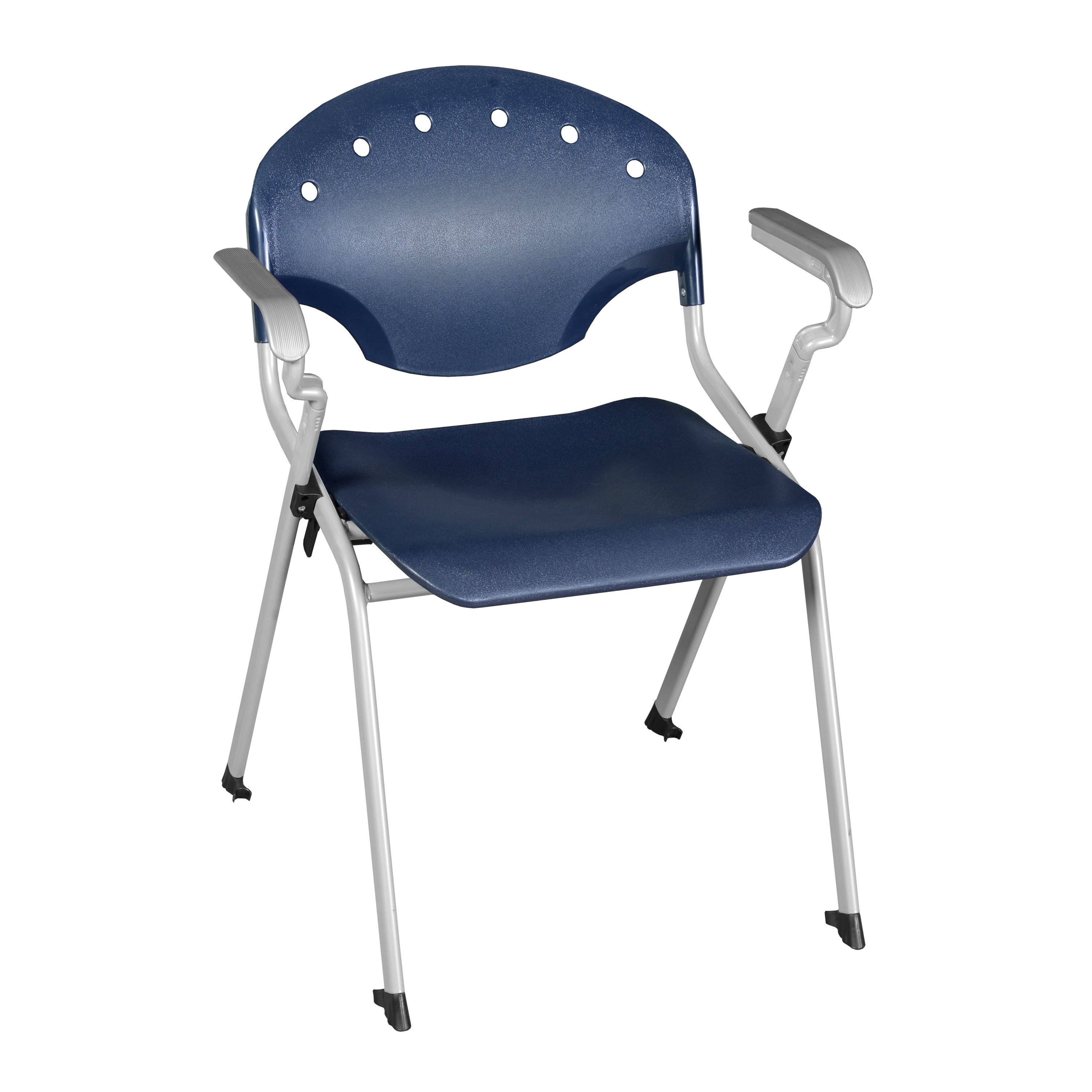 Romig Rico Navy Stack Chair with Arms – Comfortable Ergonomic Classroom ...
