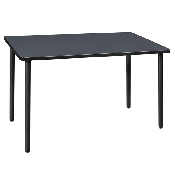 Romig Trek 48 x 24 in. Folding Training Seminar Table- Grey Top, Black Legs
