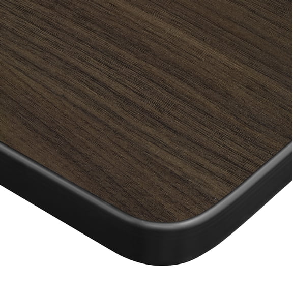 Romig Trek 60 x 30 in. Mobile Adjustable Classroom Table- Neo Walnut Top, Grey Base & 2 Andy 18 in. Mobile Blue Stack Chairs