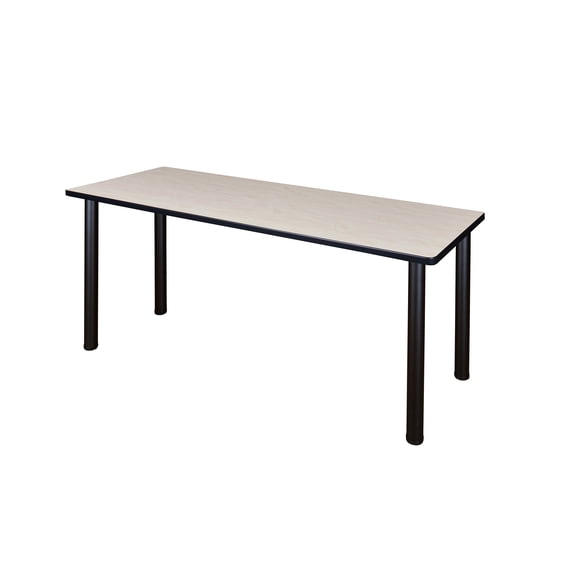 Romig Trek 72 x 24 in. Training Seminar Table- Maple Top, Black Legs
