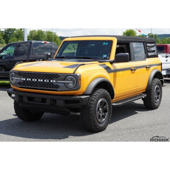 Romik RAL Black SUV Running Boards Fits 2021-22 Ford Bronco 4-Door