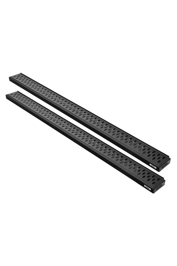 RPD-T Black Running Boards Compatible with 1999-2019 Chevy Silverado / GMC Sierra 1500, 2500, 3500 Regular Cab