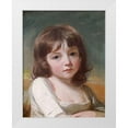 thumbnail image 1 of Romney, George 19x24 White Modern Wood Framed Museum Art Print Titled - Portrait of a Girl, 1 of 4