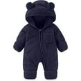 Romper Fall Winter Boy Hooded 69 Months Newborn Baby Bear Romper