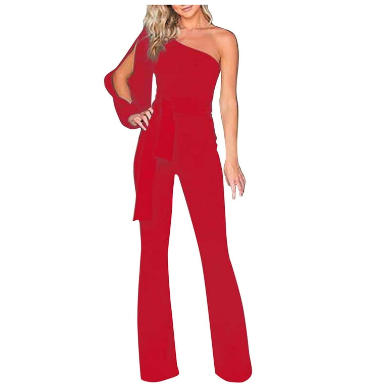 Rompers For Women Summer, Baggy Overalls For Women, Dressy Jumpsuit, Enterizos  Deportivos De Mujer Gym, Cute Jumpsuits For Women, Wedding Guest, Maternity  Jumper,Red 
