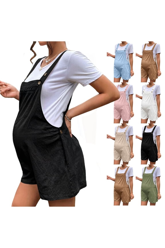 Rompers for Women 2026 Fashion Ribbed Knit Jumpsuit Scoop Neck Loose Outfit Wide Leg Summer One Piece Shortalls Black L