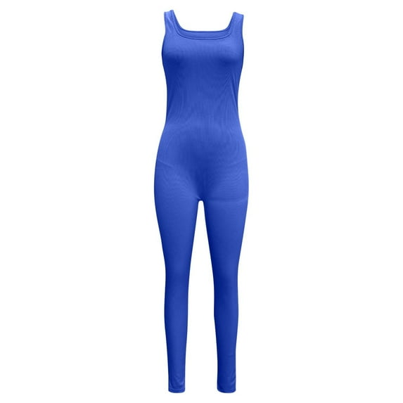 Rompers for Women Yoga Rompers Ribbed Bodysuit for Women, Sleeveless Shapewear, Body Sculpting Rompers for Women Casual
