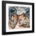 thumbnail image 1 of Romuald Kamil Witkowski 12x13 Black Modern Framed Museum Art Print Titled - Landscape (1917), 1 of 5
