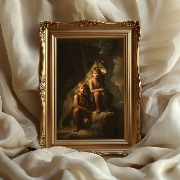 Romulus And Remus Wall Art: Roman Mythology Decor