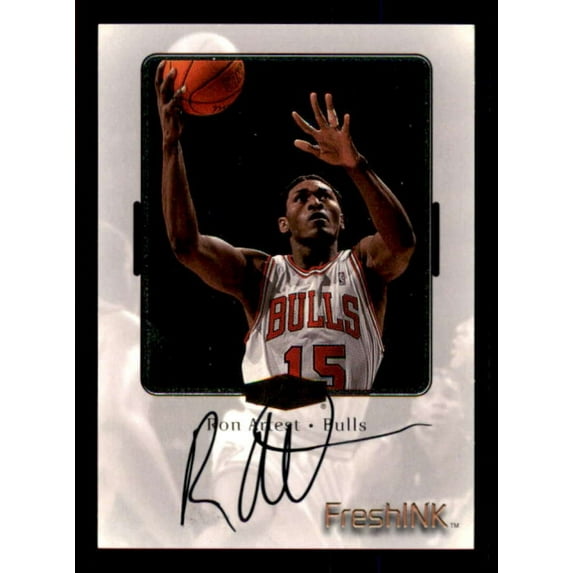 Ron Artest Rookie Card 1999-00 Flair Showcase Fresh Ink #2