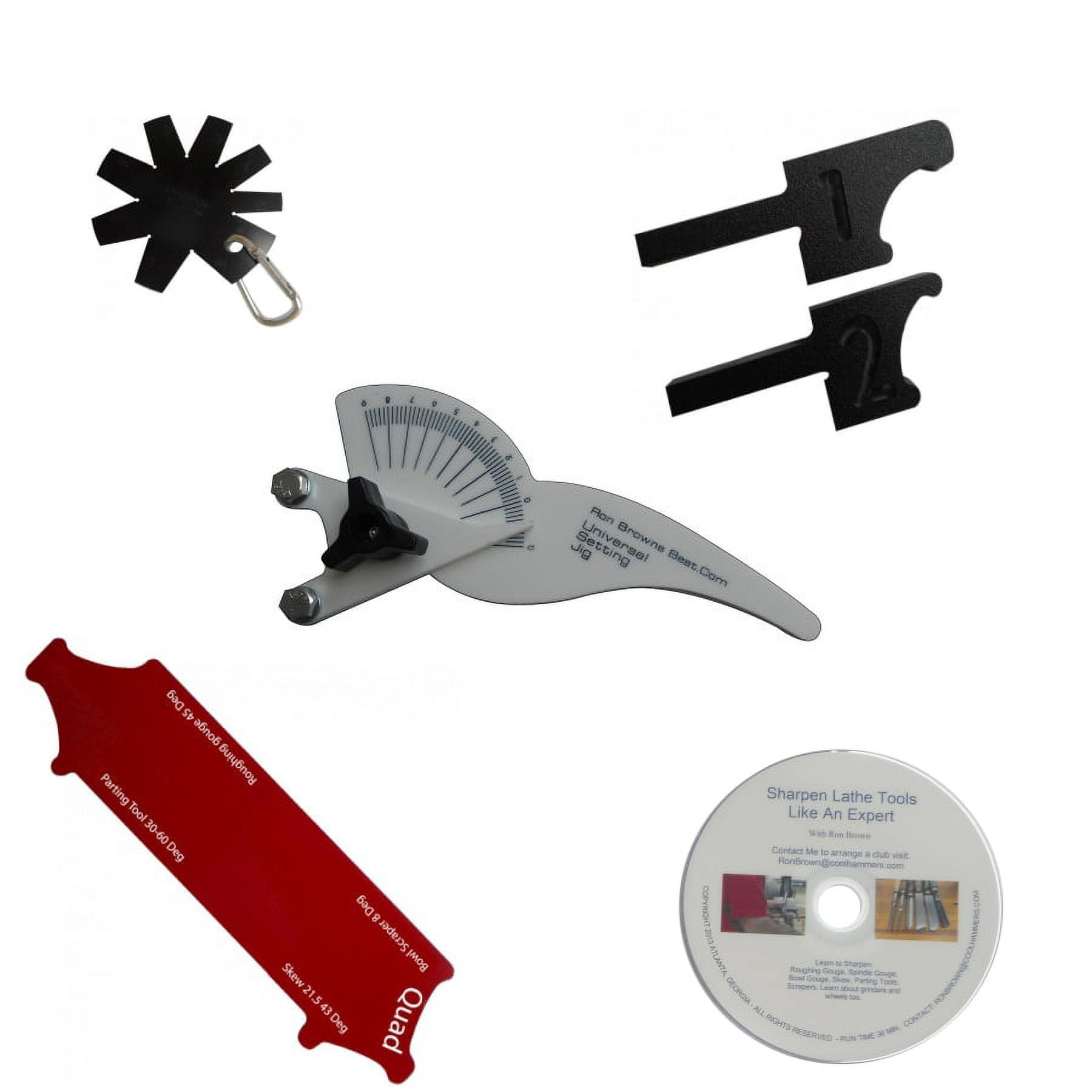 Ron Brown Wood HSS Lathe Tool set up Aids For Oneway Wolverine Grinding