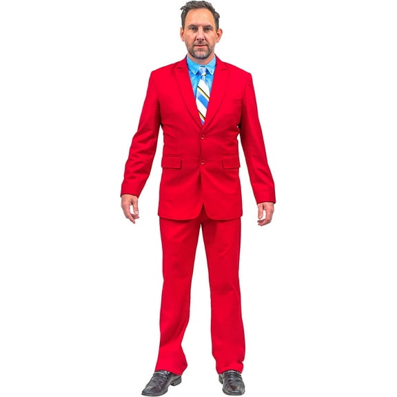 Ron Burgundy Suit and Tie Halloween Costume Cosplay