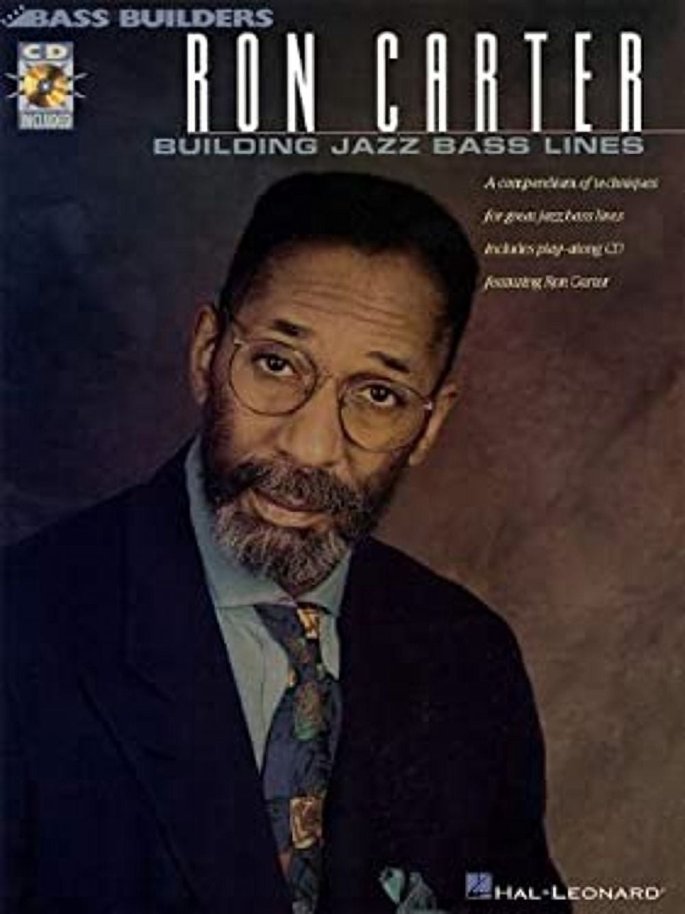 Pre-Owned Ron Carter - Building Jazz Bass Lines | Online Audio Access Included | Bass Instructional Sheet Music for Improvisation | Jazz Bass Method with Practice Tracks | Play-Along Bass Guitar Book, 978079358