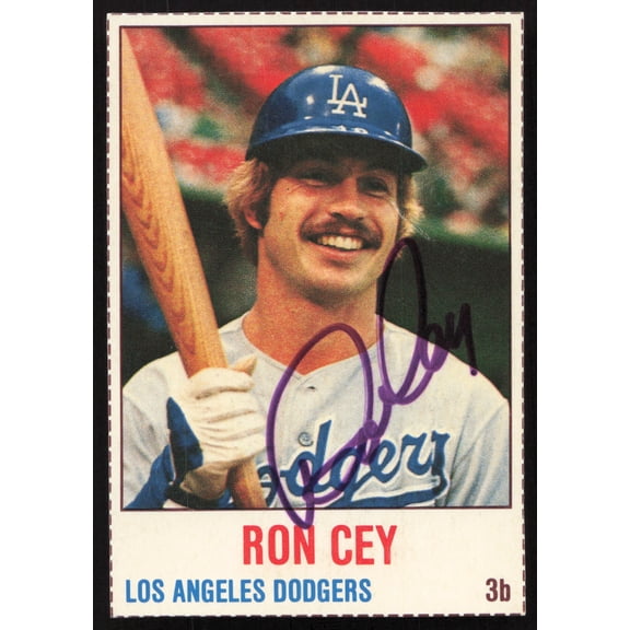 Ron Cey Autographed 1978 Hostess Card #93 Los Angeles Dodgers SKU #258722