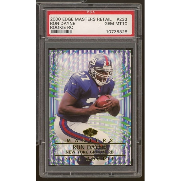 Ron Dayne Rookie Card 2000 Edge Masters Retail #233 PSA 10