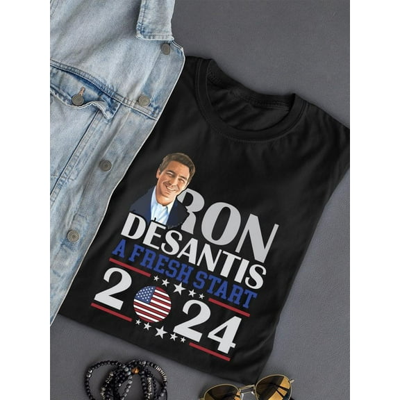 Ron Desantins Fresh Start 2024 T-shirt Female's -SmartPrintsInk Designs