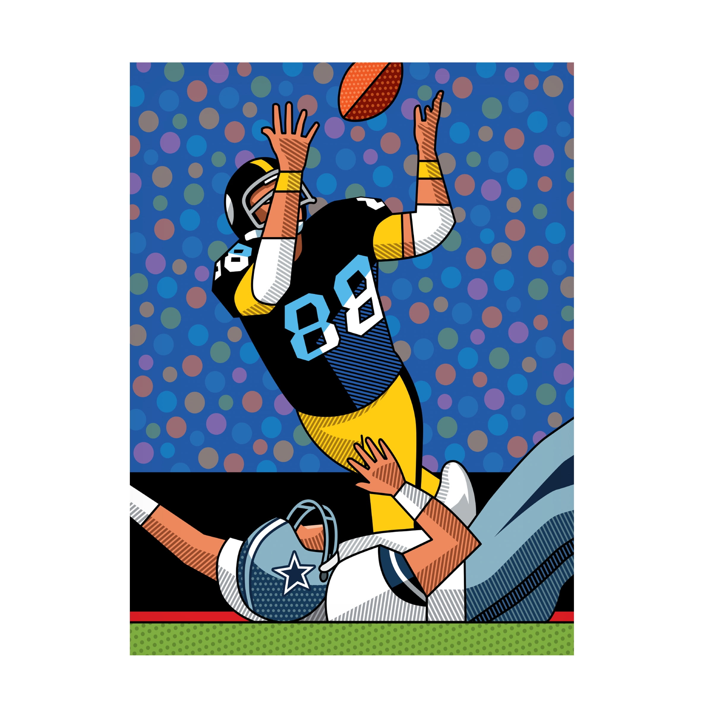 Ron Magnes 'Lynn Swann Super Bowl Catch' Sports Canvas Art