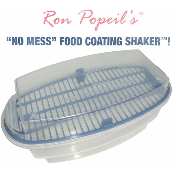 Ron Popeil's No Mess Food Coating Shaker All In One Kitchen Breader Batter Bowls