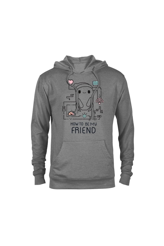 Ron’s Gone Wrong B-Bot How To Be My Friend Standard - Pullover Hoodie for Adults – Customized-Graphite Heather