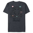 thumbnail image 1 of Ron’s Gone Wrong B-Bot How To Be My Friend Standard - Short Sleeve Blended T-Shirt for Adults – Customized-Denim Snow Heather, 1 of 5
