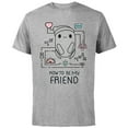 thumbnail image 1 of Ron’s Gone Wrong B-Bot How To Be My Friend Standard - Short Sleeve Cotton T-Shirt for Adults - Customized-Athletic Heather, 1 of 5