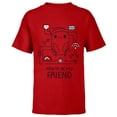 thumbnail image 1 of Ron’s Gone Wrong B-Bot How To Be My Friend Standard - Short Sleeve T-Shirt for Kids – Customized-Red, 1 of 4
