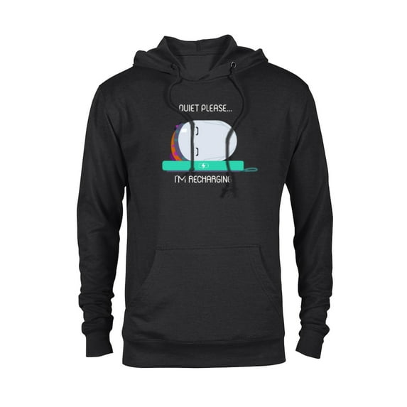 Ron’s Gone Wrong Quiet Please I’m Recharging Standard - Pullover Hoodie for Adults – Customized-Black