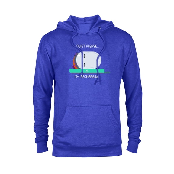 Ron’s Gone Wrong Quiet Please I’m Recharging Standard - Pullover Hoodie for Adults – Customized-Royal Heather