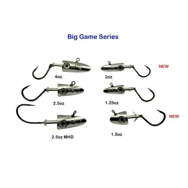 RonZ ZFin HD Big Game Series Paddletail Lures