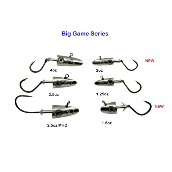 RonZ Z-Fin HD Big Game Series Paddletail Lures