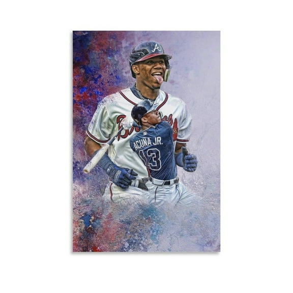 Ronald Acuña Jr. Acuna 3 Artworks Picture Print Poster Wall Art Painting Canvas Gift Decor Home Posters Decorative 12x18inch(30x45cm)