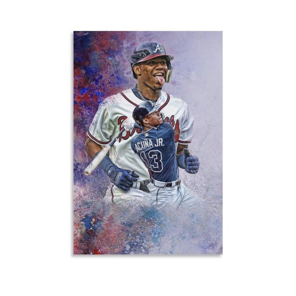 Ronald Acuña Jr. Acuna 3 Posters Art Print Wall Photo Paint Poster Hanging Picture Family Bedroom Decor Gift 20x30inch(50x75cm)