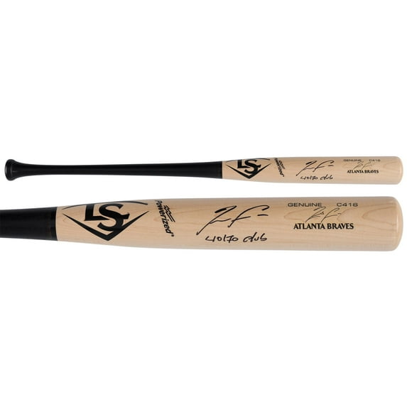 Ronald Acua Jr. Atlanta Braves Autographed Louisvile Slugger Game Model Bat with "40/70 Club" Inscription - Fanatics Authentic Certified