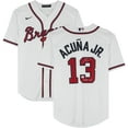 thumbnail image 1 of Ronald Acua Jr. Atlanta Braves Autographed White Replica Jersey with "40/70 Club" Inscription - Fanatics Authentic Certified, 1 of 4