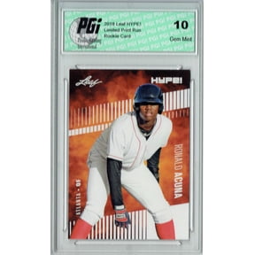 Ronald Acuna Jr. 2018 Leaf HYPE! #1 Only 5000 Made Rookie Card PGI 10 Atlanta Braves