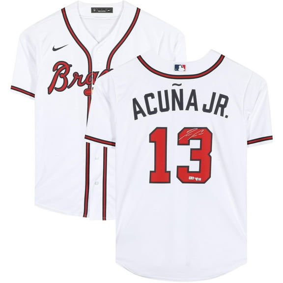 Ronald Acuna Jr. Atlanta Braves Autographed White Replica Jersey - Fanatics Authentic Certified