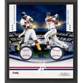 thumbnail image 1 of Austin Riley & Ronald Acu-a Jr. Atlanta Braves Multi-Signed Framed Two Baseball Shadowbox Collage, 1 of 1