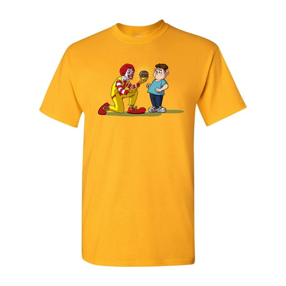 Ronald Obesity Funny Parody Adult DT T-Shirt Tee