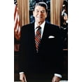 thumbnail image 1 of Ronald Reagan 24x36 Poster President of the United States in Oval Office, 1 of 1