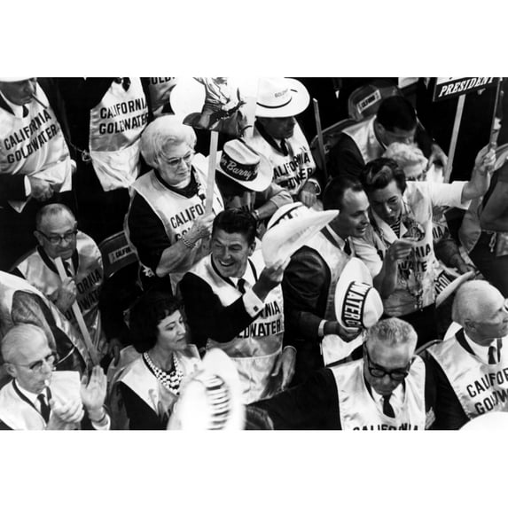 Ronald Reagan In The California Delegation At The 1964 Republican Convention In San Francisco. Courtesy Csu Archives