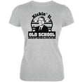 thumbnail image 1 of Ronald Reagan - Old School Republican Heather Grey Juniors Soft T-Shirt - Large, 1 of 1