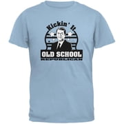 Ronald Reagan - Old School Republican Light Blue Adult T-Shirt - Medium