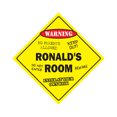 thumbnail image 1 of Ronald's Room Sign Crossing Zone Xing | Indoor/Outdoor | 20" Tall kids bedroom decor door children's name boy girl, 1 of 5