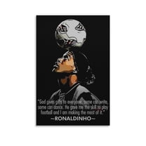 Ronaldinho Canvas Poster Picture Print Canvas Poster Wall Paint Art Posters Decor Modern Home Artworks Gift 20x30inch(50x75cm)