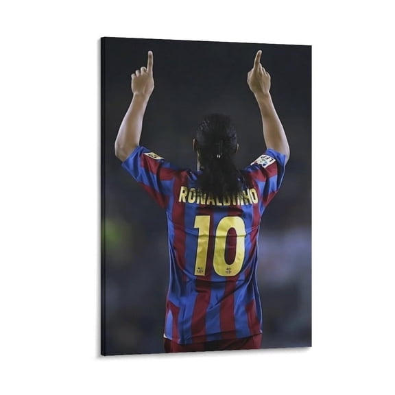 Ronaldinho Poster Canvas Poster Posters Wall Art Painting Canvas Gift Living Room Prints Bedroom Decor Poster Artworks 12x18inch(30x45cm)