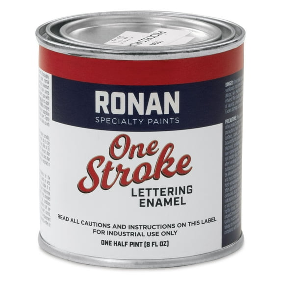 Ronan One Stroke Lettering Enamel - Process Purple, Half Pint